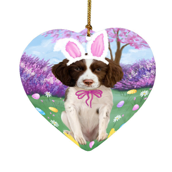 Easter holiday Springer Spaniel Dog Heart Christmas Ornament HPORA59355