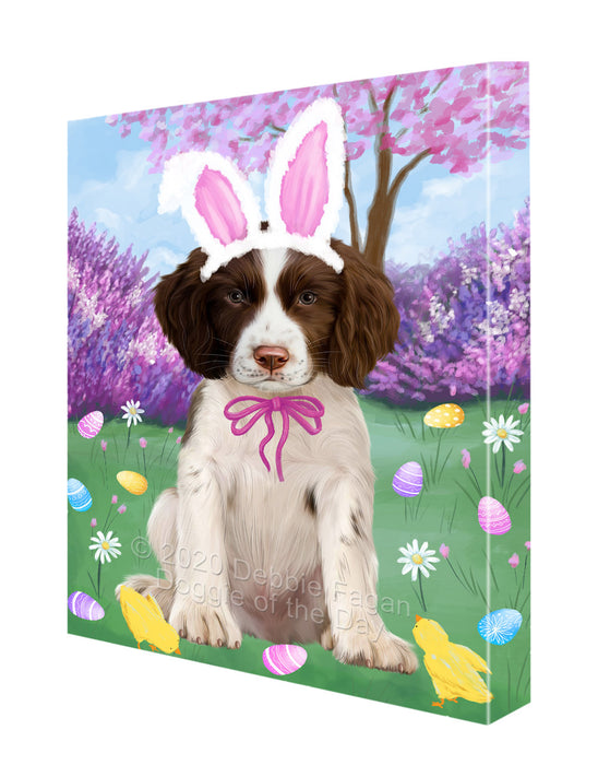 Easter holiday Springer Spaniel Dog Canvas Wall Art - Premium Quality Ready to Hang Room Decor Wall Art Canvas - Unique Animal Printed Digital Painting for Decoration CVS521