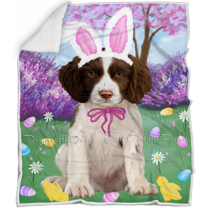 Easter Holiday Springer Spaniel Dog Blanket BLNKT143253