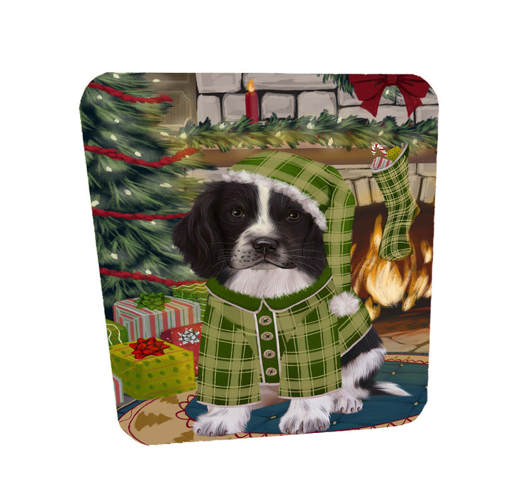 The Christmas Stocking was Hung Springer Spaniel Dog Coasters Set of 4 CSTA58622