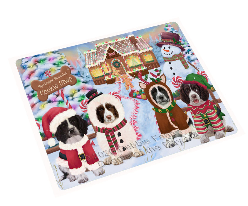 Christmas Gingerbread Cookie Shop Springer Spaniel Dogs Refrigerator/Dishwasher Magnet - Kitchen Decor Magnet - Pets Portrait Unique Magnet - Ultra-Sticky Premium Quality Magnet