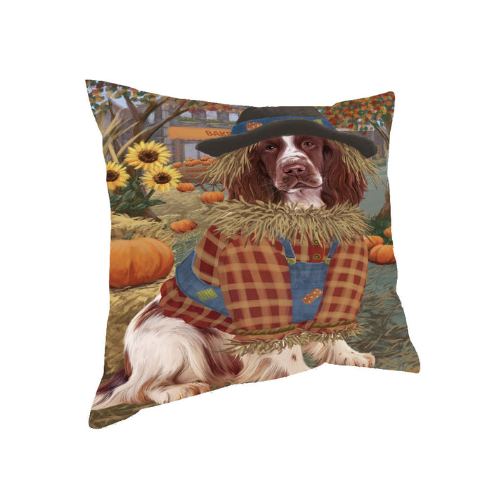 Halloween 'Round Town Springer Spaniel Dog Pillow with Top Quality High-Resolution Images - Ultra Soft Pet Pillows for Sleeping - Reversible & Comfort - Ideal Gift for Dog Lover - Cushion for Sofa Couch Bed - 100% Polyester