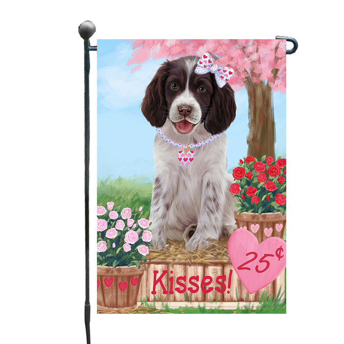 Rosie 25 Cent Kisses Springer Spaniel Dog Garden Flags Outdoor Decor for Homes and Gardens Double Sided Garden Yard Spring Decorative Vertical Home Flags Garden Porch Lawn Flag for Decorations GFLG67973