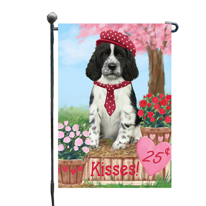 Rosie 25 Cent Kisses Springer Spaniel Dog Garden Flags Outdoor Decor for Homes and Gardens Double Sided Garden Yard Spring Decorative Vertical Home Flags Garden Porch Lawn Flag for Decorations GFLG67974