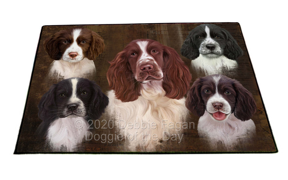 Rustic 5 Heads Skye Terrier Dogs Floormat FLMS55681
