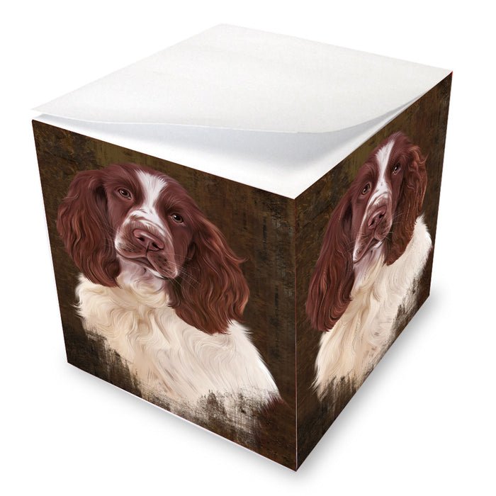 Rustic Springer Spaniel Dog Note Cube NOC-DOTD-A57268