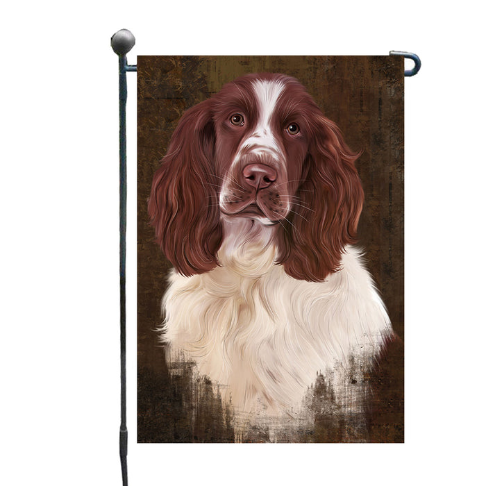 Rustic Springer Spaniel Dog Garden Flags Outdoor Decor for Homes and Gardens Double Sided Garden Yard Spring Decorative Vertical Home Flags Garden Porch Lawn Flag for Decorations GFLG67874