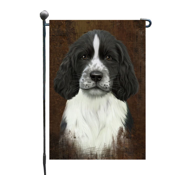 Rustic Springer Spaniel Dog Garden Flags Outdoor Decor for Homes and Gardens Double Sided Garden Yard Spring Decorative Vertical Home Flags Garden Porch Lawn Flag for Decorations GFLG67876