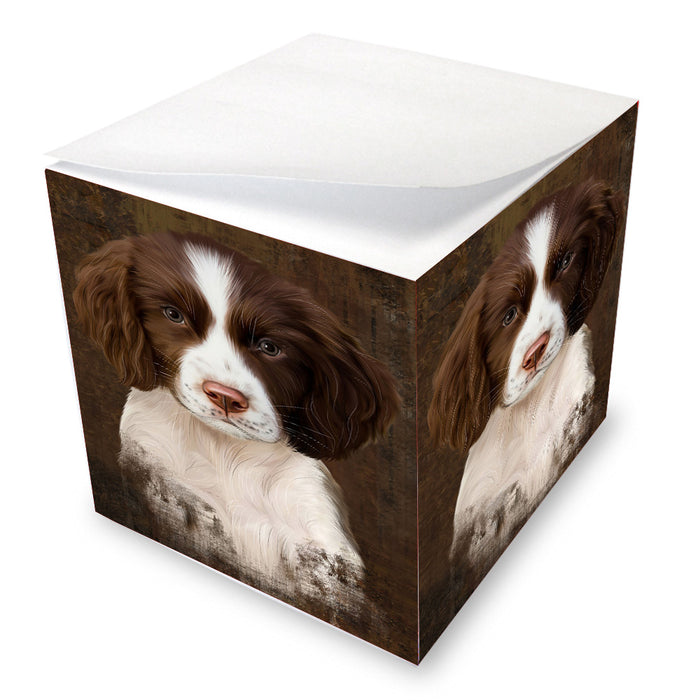 Rustic Springer Spaniel Dog Note Cube NOC-DOTD-A57269