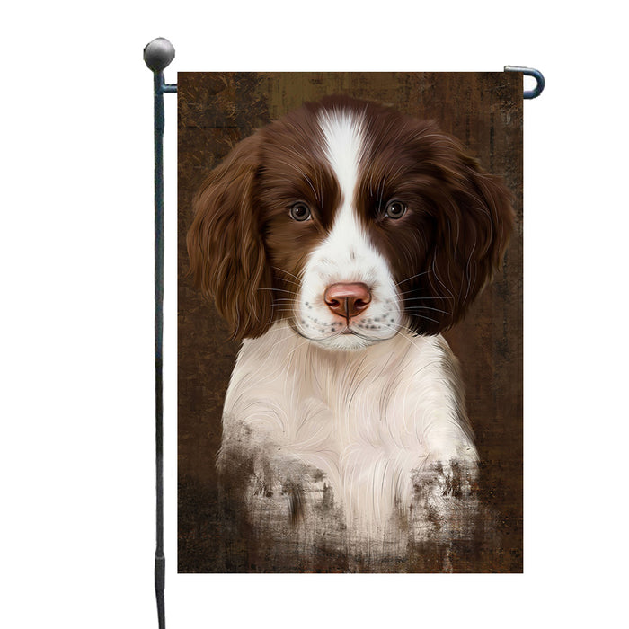 Rustic Springer Spaniel Dog Garden Flags Outdoor Decor for Homes and Gardens Double Sided Garden Yard Spring Decorative Vertical Home Flags Garden Porch Lawn Flag for Decorations GFLG67875