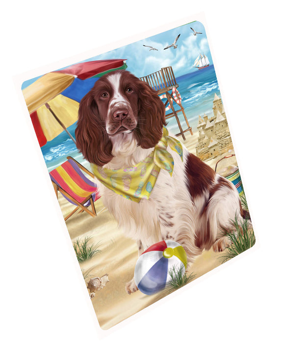 Pet Friendly Beach Springer Spaniel Dog Cutting Board - For Kitchen - Scratch & Stain Resistant - Designed To Stay In Place - Easy To Clean By Hand - Perfect for Chopping Meats, Vegetables, CA82548