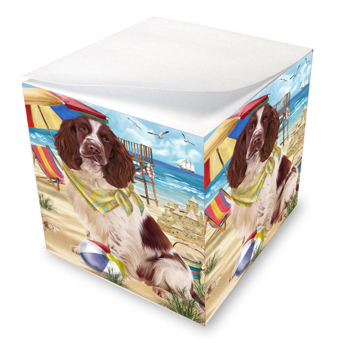 Pet Friendly Beach Springer Spaniel Dog Note Cube NOC-DOTD-A57207