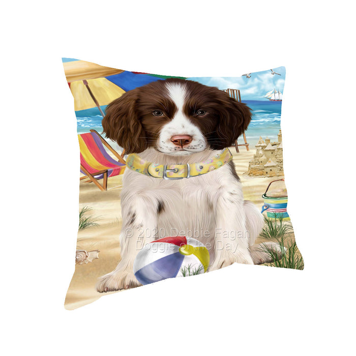 Pet Friendly Beach Springer Spaniel Dog Pillow with Top Quality High-Resolution Images - Ultra Soft Pet Pillows for Sleeping - Reversible & Comfort - Ideal Gift for Dog Lover - Cushion for Sofa Couch Bed - 100% Polyester, PILA91720
