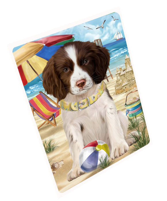Pet Friendly Beach Springer Spaniel Dog Cutting Board - For Kitchen - Scratch & Stain Resistant - Designed To Stay In Place - Easy To Clean By Hand - Perfect for Chopping Meats, Vegetables, CA82550