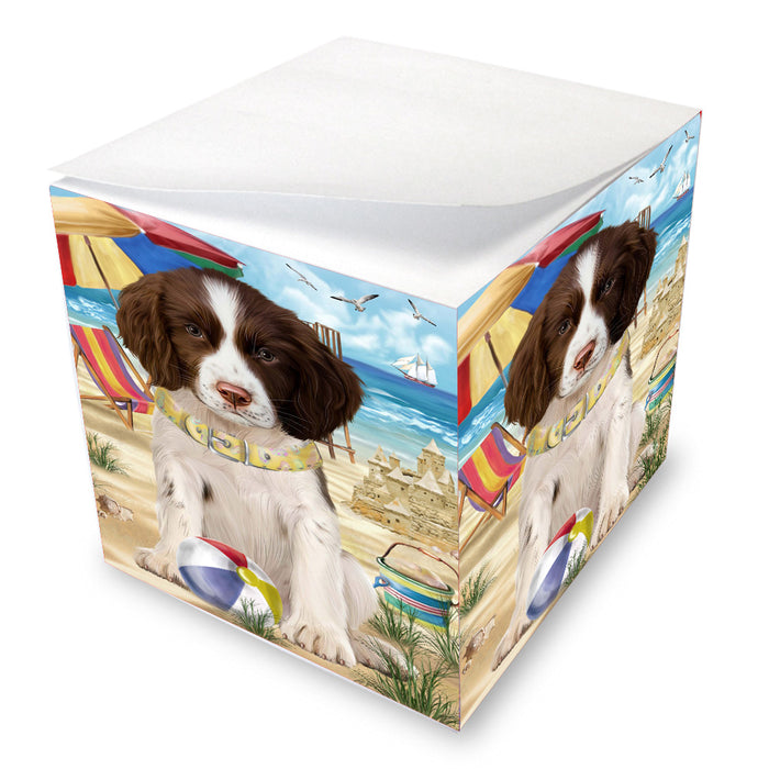 Pet Friendly Beach Springer Spaniel Dog Note Cube NOC-DOTD-A57208
