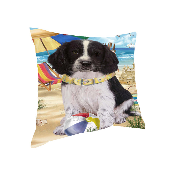 Pet Friendly Beach Springer Spaniel Dog Pillow with Top Quality High-Resolution Images - Ultra Soft Pet Pillows for Sleeping - Reversible & Comfort - Ideal Gift for Dog Lover - Cushion for Sofa Couch Bed - 100% Polyester, PILA91723