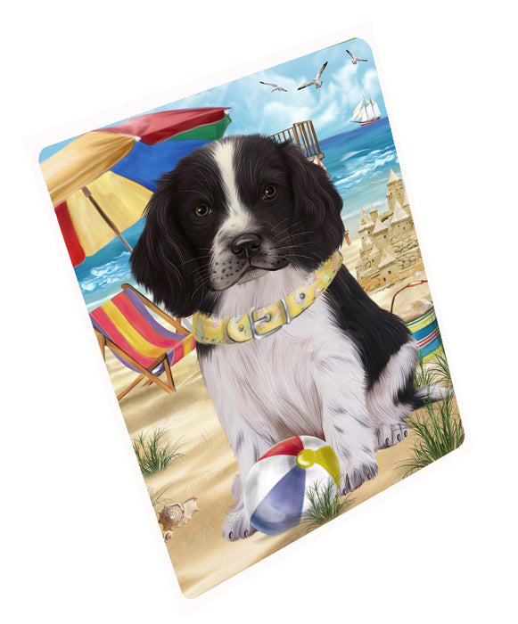 Pet Friendly Beach Springer Spaniel Dog Cutting Board - For Kitchen - Scratch & Stain Resistant - Designed To Stay In Place - Easy To Clean By Hand - Perfect for Chopping Meats, Vegetables, CA82552