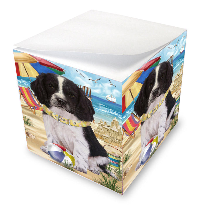 Pet Friendly Beach Springer Spaniel Dog Note Cube NOC-DOTD-A57209