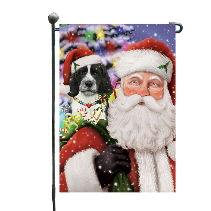 Christmas House with Presents Springer Spaniel Dog Garden Flags Outdoor Decor for Homes and Gardens Double Sided Garden Yard Spring Decorative Vertical Home Flags Garden Porch Lawn Flag for Decorations GFLG68688