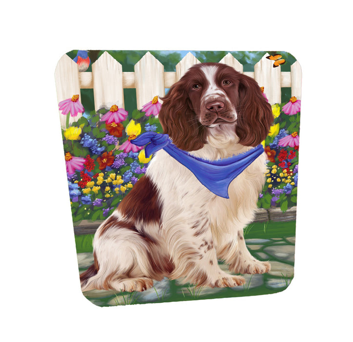 Spring Floral Springer Spaniel Dog Coasters Set of 4 CSTA58549
