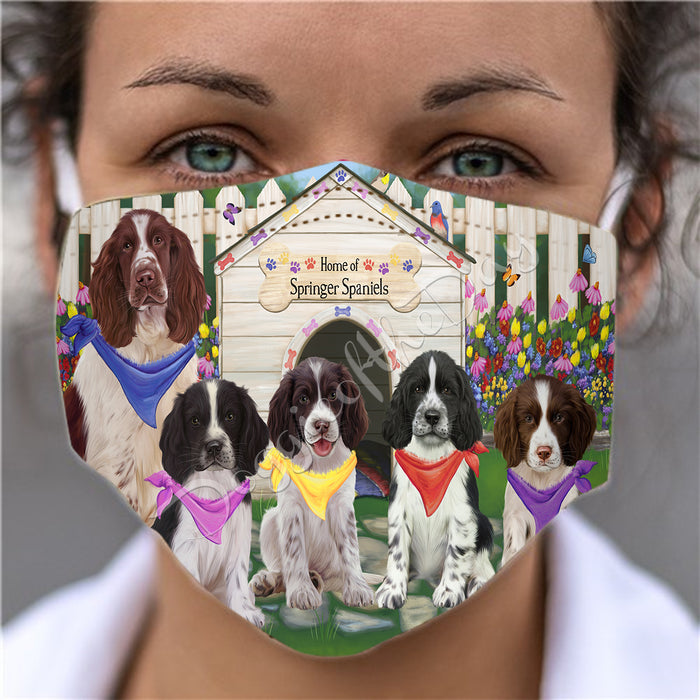 Spring Dog House Springer Spaniel Dogs Face Mask FM48838