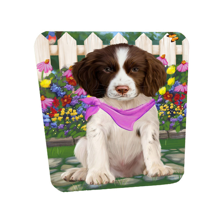 Spring Floral Springer Spaniel Dog Coasters Set of 4 CSTA58550