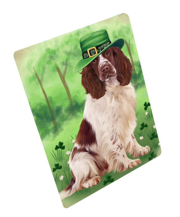 St. Patrick's Day Springer Spaniel Dog Cutting Board - For Kitchen - Scratch & Stain Resistant - Designed To Stay In Place - Easy To Clean By Hand - Perfect for Chopping Meats, Vegetables, CA84150