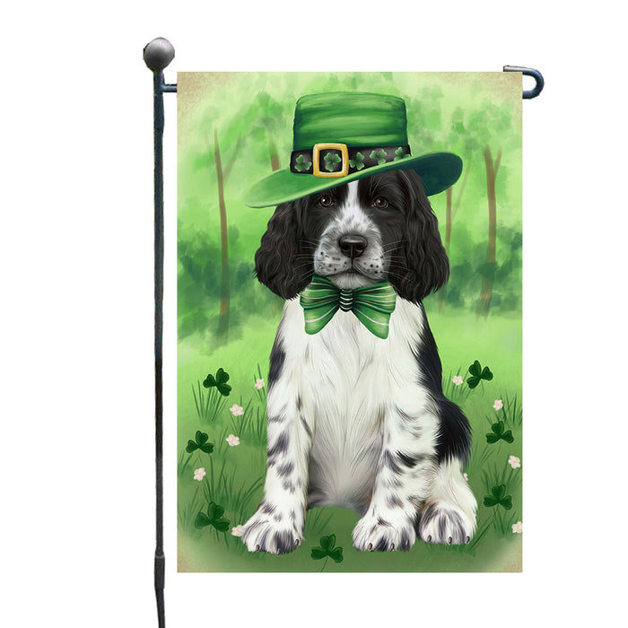 St. Patrick's Day Springer Spaniel Dog Garden Flags Outdoor Decor for Homes and Gardens Double Sided Garden Yard Spring Decorative Vertical Home Flags Garden Porch Lawn Flag for Decorations GFLG68590