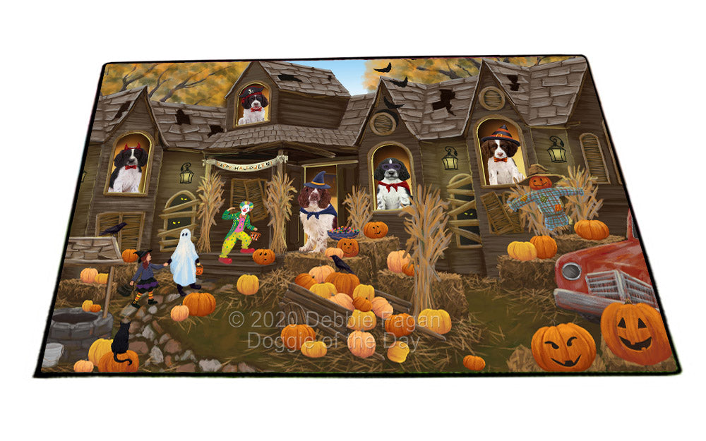 Haunted House Halloween Trick or Treat Skye Terrier Dogs Floormat FLMS55657