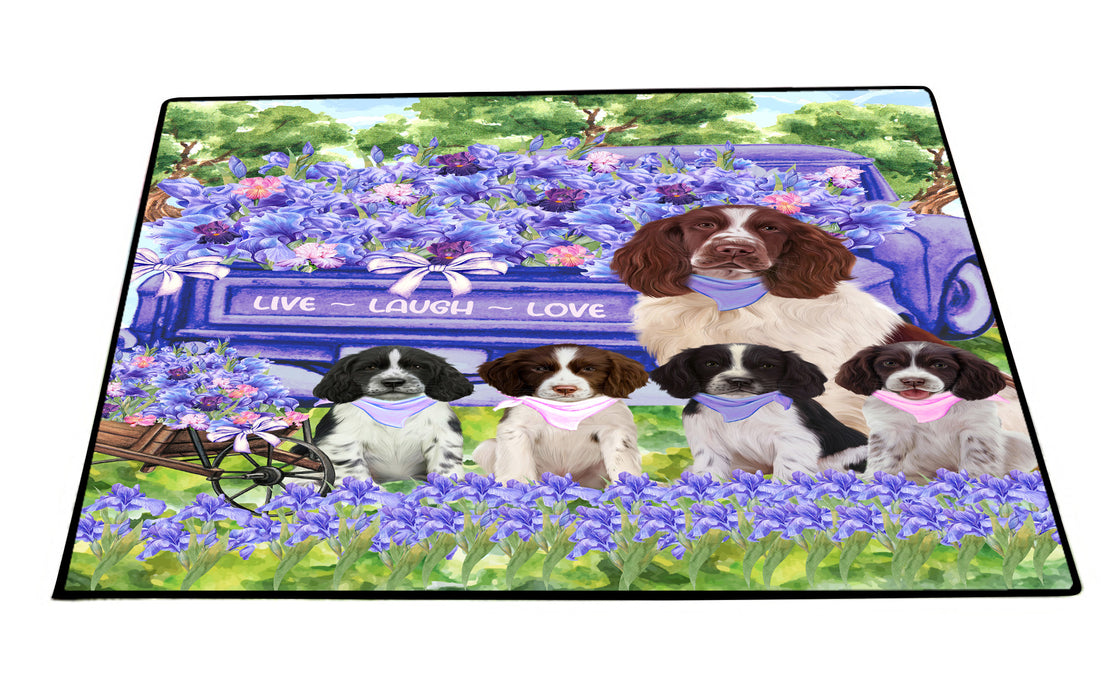 Springer Spaniel Floor Mat: Explore a Variety of Designs, Anti-Slip Doormat for Indoor and Outdoor Welcome Mats, Personalized, Custom, Pet and Dog Lovers Gift