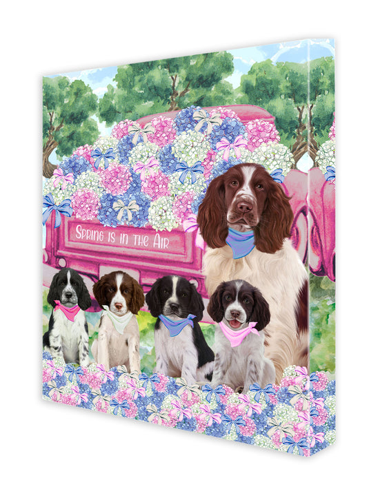 Springer Spaniel Canvas: Explore a Variety of Custom Designs, Personalized, Digital Art Wall Painting, Ready to Hang Room Decor, Gift for Pet & Dog Lovers