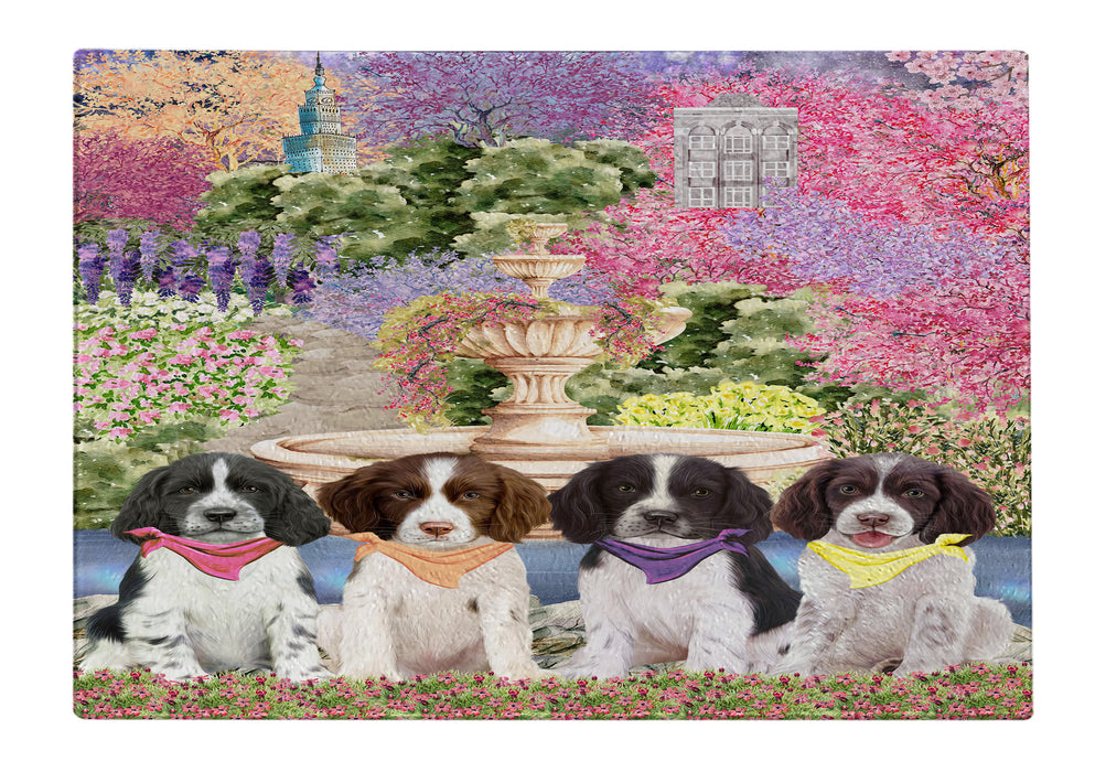 Springer Spaniel Tempered Glass Cutting Board: Explore a Variety of Custom Designs, Personalized, Scratch and Stain Resistant Boards for Kitchen, Gift for Dog and Pet Lovers