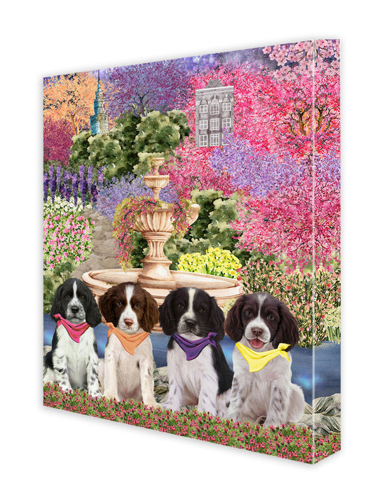 Springer Spaniel Canvas: Explore a Variety of Designs, Custom, Digital Art Wall Painting, Personalized, Ready to Hang Halloween Room Decor, Pet Gift for Dog Lovers