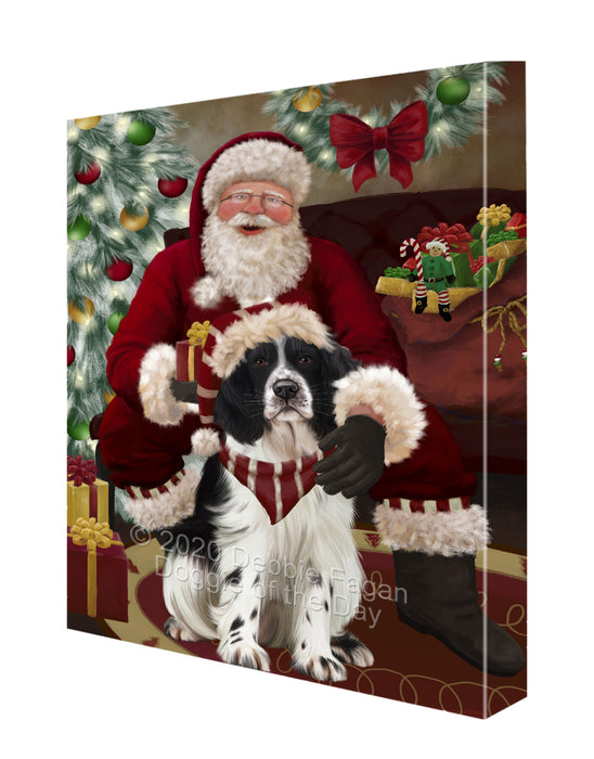 Santa I've Been Good Springer Spaniel Dog Canvas Print Wall Art Décor CVS148976