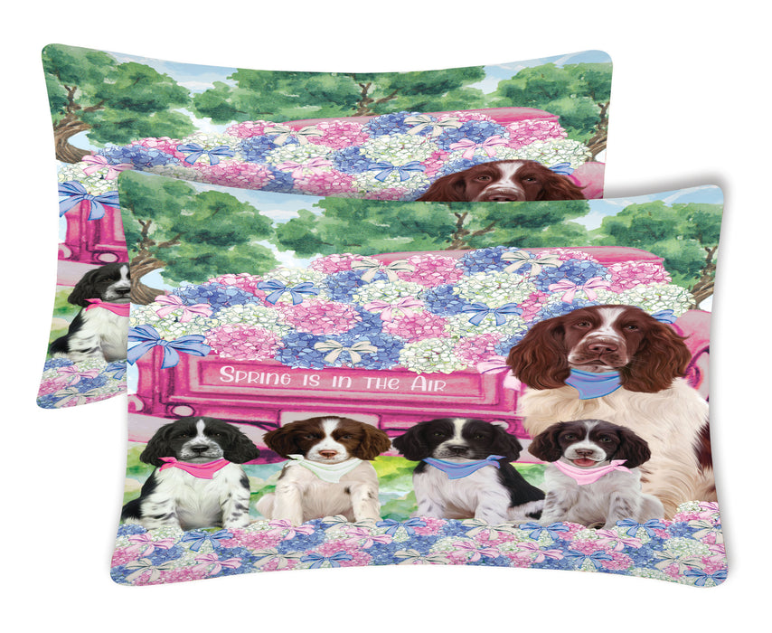 Springer Spaniel Pillow Case: Explore a Variety of Designs, Custom, Standard Pillowcases Set of 2, Personalized, Halloween Gift for Pet and Dog Lovers