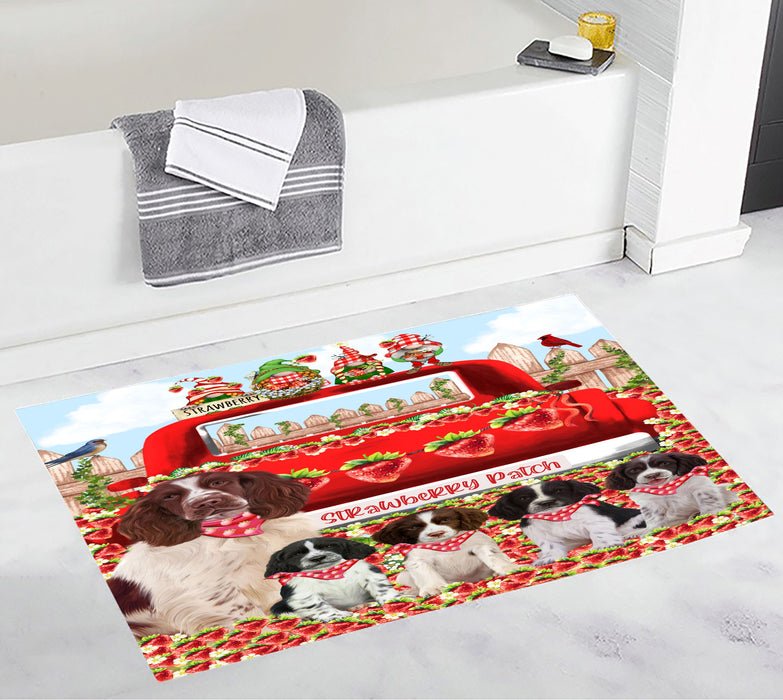 Springer Spaniel Bath Mat: Explore a Variety of Designs, Custom, Personalized, Anti-Slip Bathroom Rug Mats, Gift for Dog and Pet Lovers