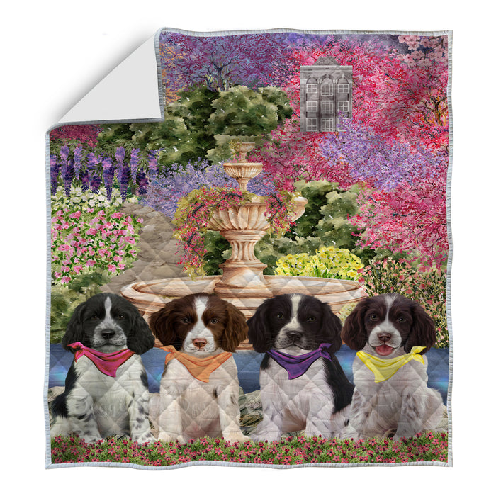 Springer Spaniel Quilt: Explore a Variety of Designs, Halloween Bedding Coverlet Quilted, Personalized, Custom, Dog Gift for Pet Lovers