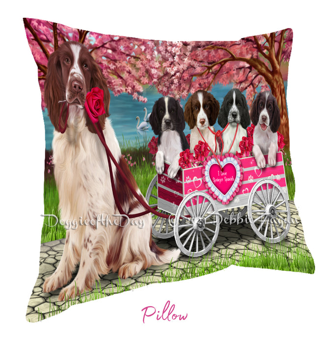 Mother's Day Gift Basket Springer Spaniel Dogs Blanket, Pillow, Coasters, Magnet, Coffee Mug and Ornament