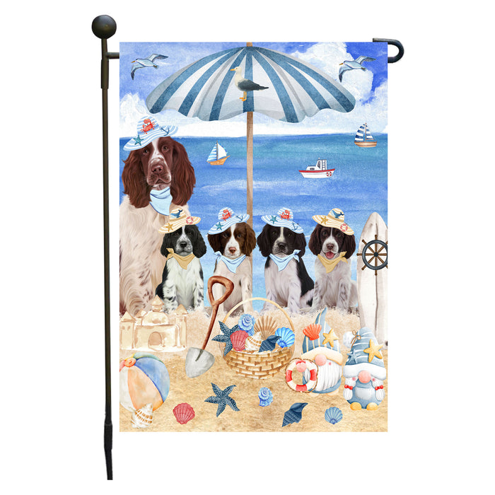 Springer Spaniel Dogs Garden Flag, Double-Sided Outdoor Yard Garden Decoration, Explore a Variety of Designs, Custom, Weather Resistant, Personalized, Flags for Dog and Pet Lovers