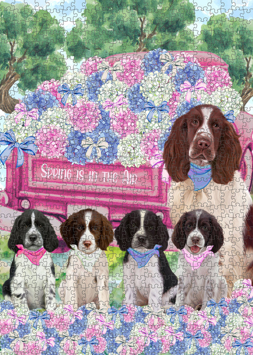 Springer Spaniel Jigsaw Puzzle, Interlocking Puzzles Games for Adult, Explore a Variety of Designs, Personalized, Custom, Gift for Pet and Dog Lovers