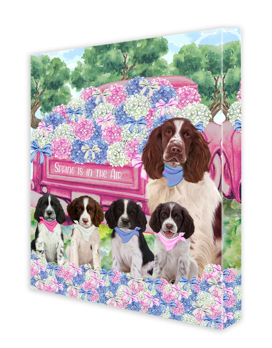 Springer Spaniel Canvas: Explore a Variety of Personalized Designs, Custom, Digital Art Wall Painting, Ready to Hang Room Decor, Gift for Dog and Pet Lovers