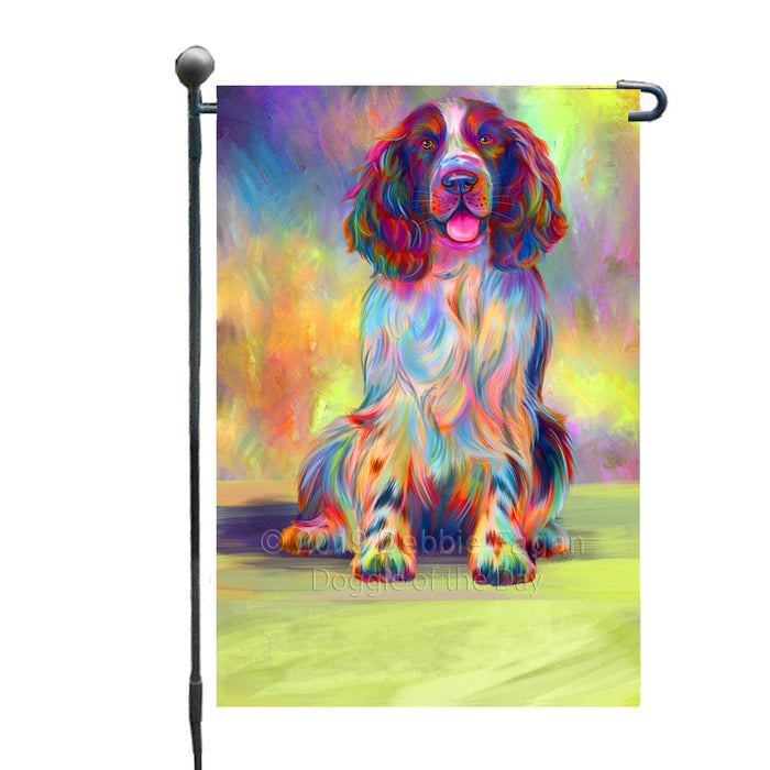 Personalized Paradise Wave Springer Spaniel Dog Custom Garden Flags GFLG-DOTD-A60084