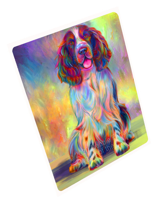 Paradise Wave Springer Spaniel Dog Cutting Board - For Kitchen - Scratch & Stain Resistant - Designed To Stay In Place - Easy To Clean By Hand - Perfect for Chopping Meats, Vegetables