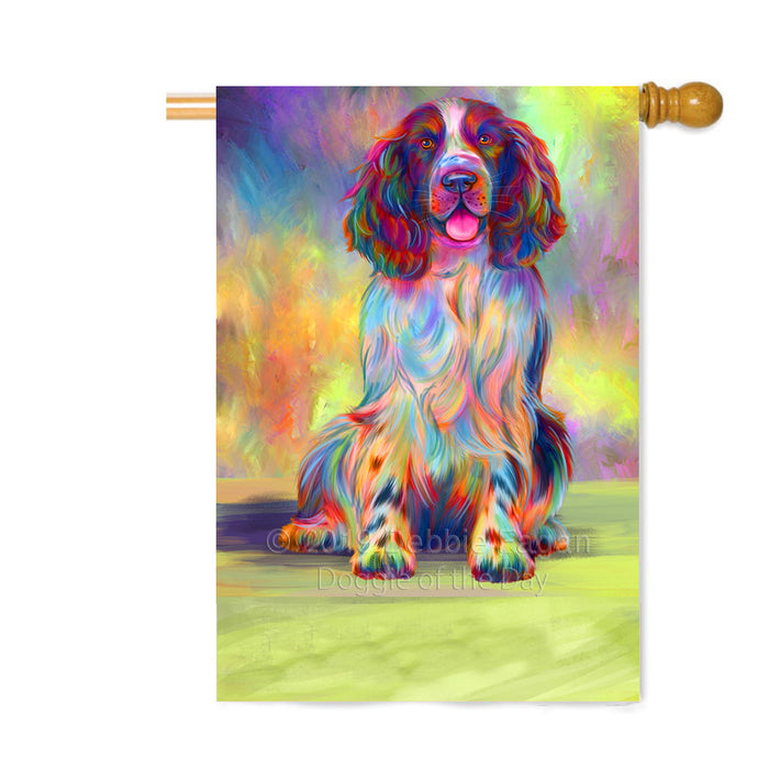 Personalized Paradise Wave Springer Spaniel Dog Custom House Flag FLG-DOTD-A60140
