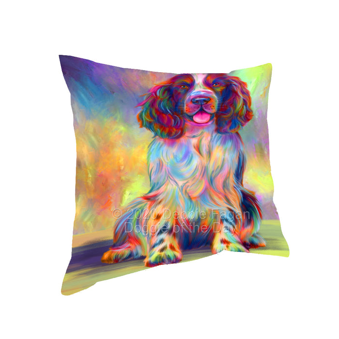Paradise Wave Springer Spaniel Dog Pillow with Top Quality High-Resolution Images - Ultra Soft Pet Pillows for Sleeping - Reversible & Comfort - Ideal Gift for Dog Lover - Cushion for Sofa Couch Bed - 100% Polyester