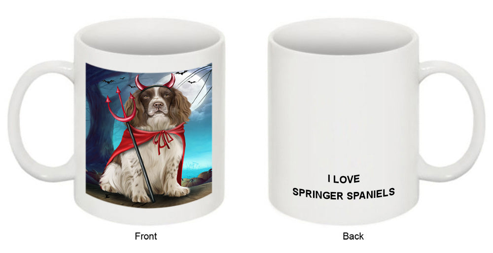 Happy Halloween Trick or Treat Springer Spaniel Dog Coffee Mug MUG49930