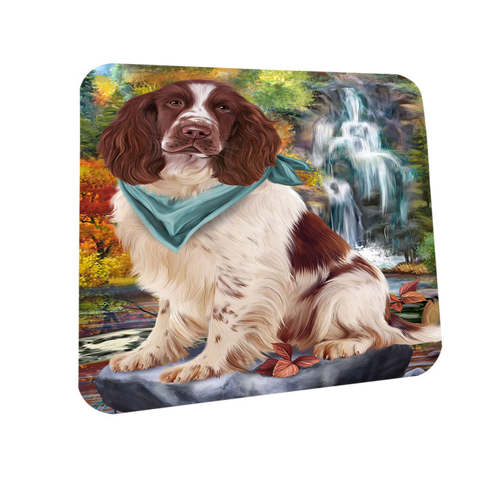 Scenic Waterfall Springer Spaniel Dog Coasters Set of 4 CST54647