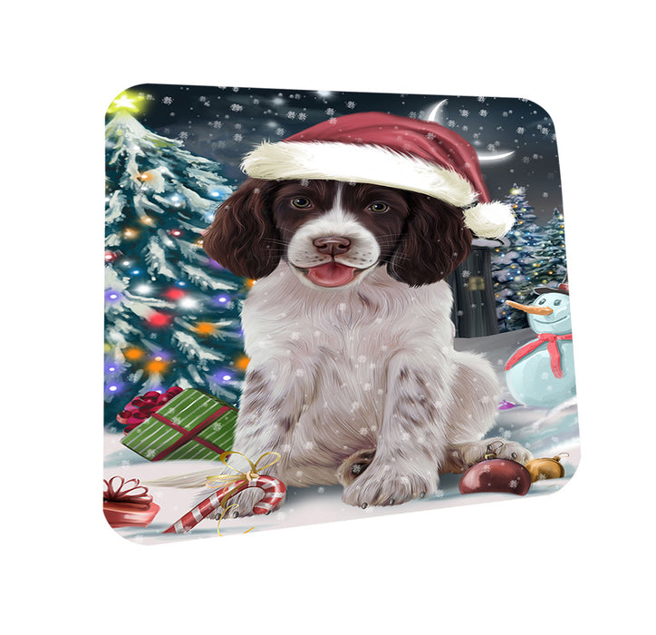 Have a Holly Jolly Christmas Happy Holidays Springer Spaniel Dog Coasters Set of 4 CST54212