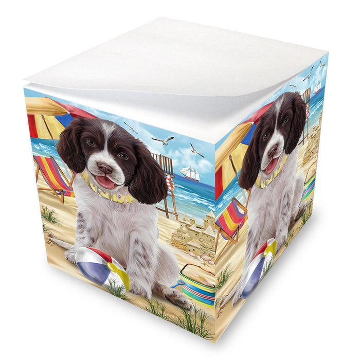 Pet Friendly Beach Springer Spaniel Dog Note Cube NOC55839