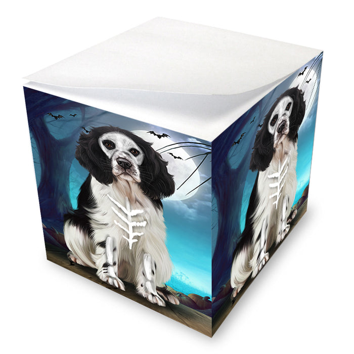 Happy Halloween Trick or Treat Springer Spaniel Dog Note Cube NOC56180